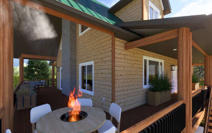 Cottage House Plan #2802-00028 Elevation Photo