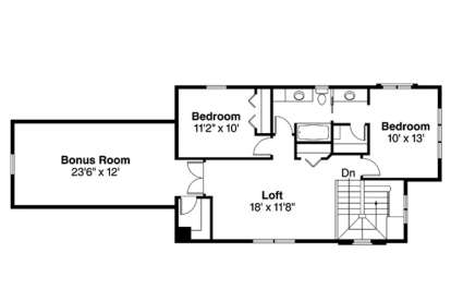 Floorplan 2 for House Plan #035-00627