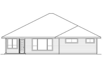 Prairie House Plan #035-00628 Elevation Photo