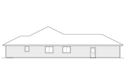 Prairie House Plan #035-00628 Elevation Photo