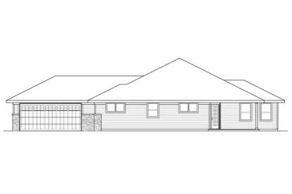 Prairie House Plan #035-00628 Elevation Photo