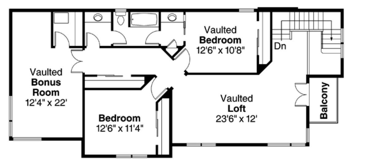 Floorplan 2 for House Plan #035-00630