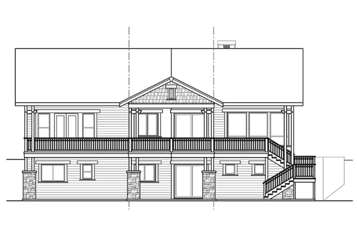 Craftsman House Plan #035-00631 Elevation Photo