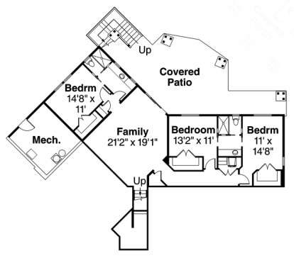 Floorplan 2 for House Plan #035-00631
