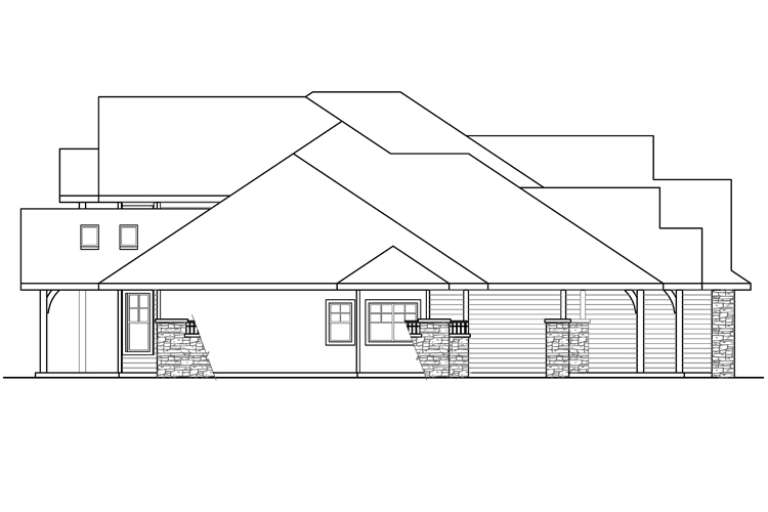 Craftsman House Plan #035-00632 Elevation Photo