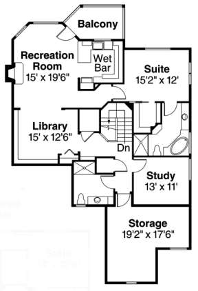 Floorplan 2 for House Plan #035-00632