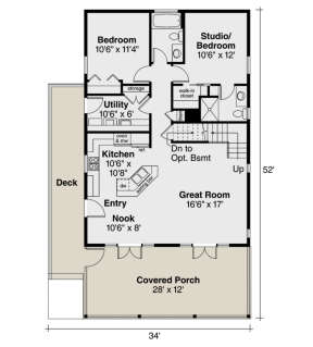 Main Floor for House Plan #035-00633