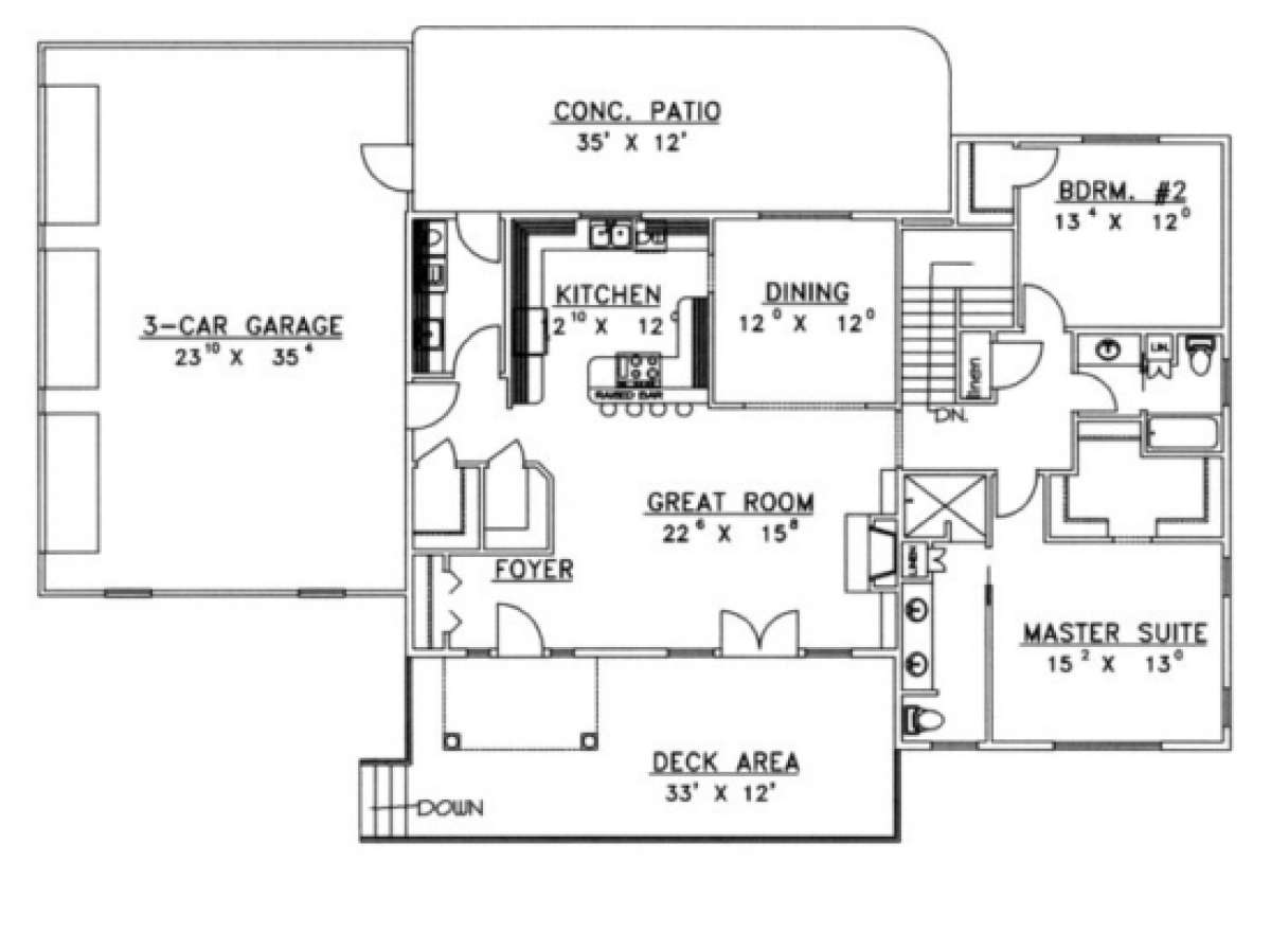 Main Floor for House Plan #039-00305