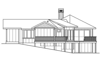 Lake Front House Plan #035-00635 Elevation Photo