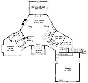 Main Floor for House Plan #035-00636