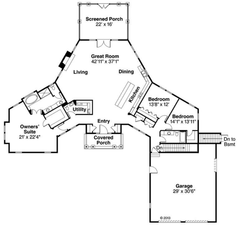 House Plan House Plan #16281 Drawing 1