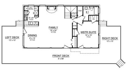 Floorplan 1 for House Plan #5445-00001