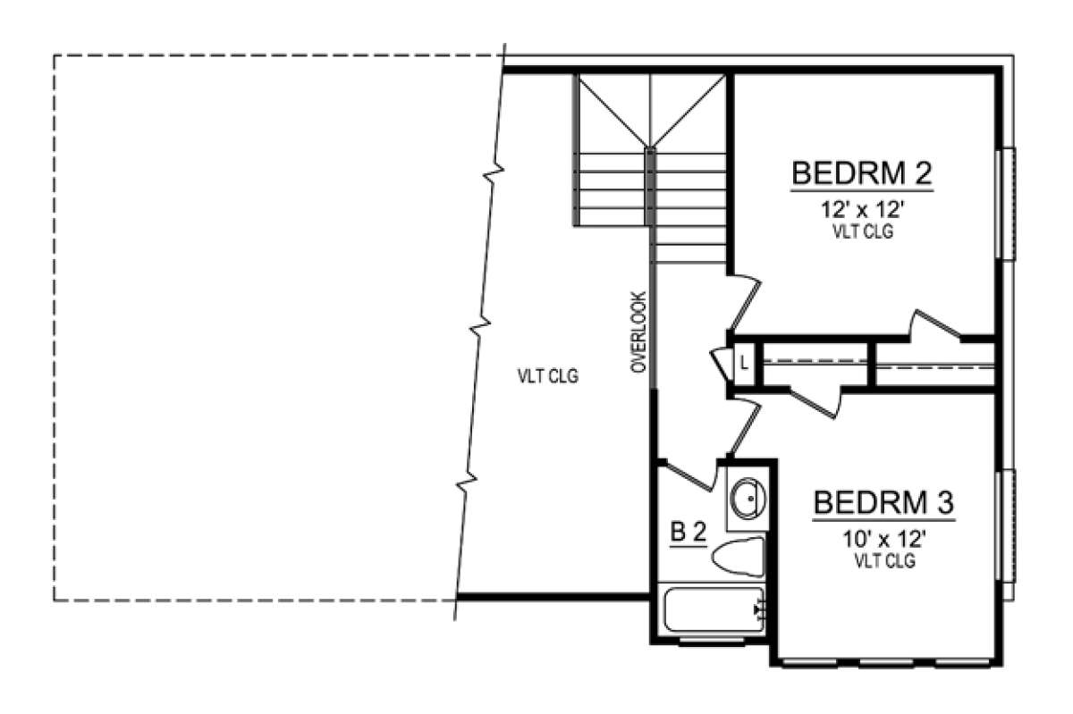 Floorplan 2 for House Plan #5445-00001