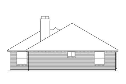 Ranch House Plan #5445-00002 Elevation Photo