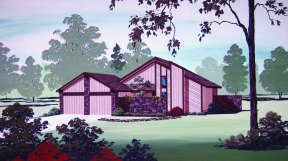 Contemporary House Plan #048-00060 Elevation Photo