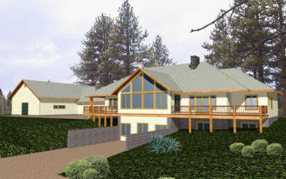 Luxury House Plan #039-00306 Elevation Photo