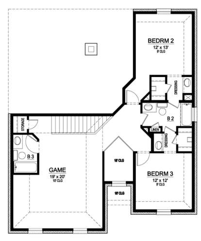Floorplan 2 for House Plan #5445-00017
