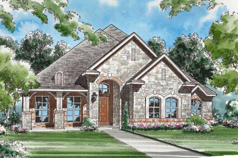 House Plan House Plan #16306 Front Rendering