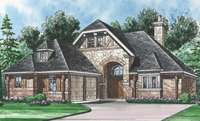 House Plan House Plan #16309 Front Rendering