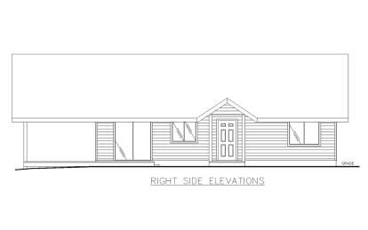 Lake Front House Plan #039-00307 Elevation Photo