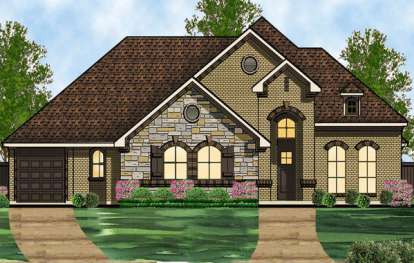 Traditional House Plan #5445-00027 Elevation Photo