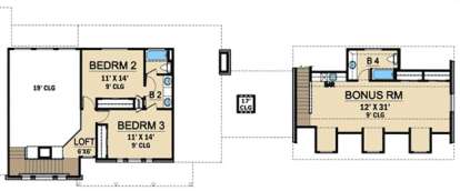 Floorplan 2 for House Plan #5445-00030