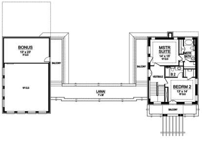 Floorplan 2 for House Plan #5445-00033