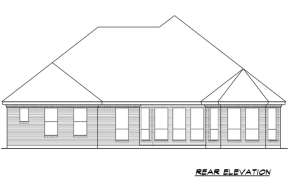 European House Plan #5445-00034 Elevation Photo