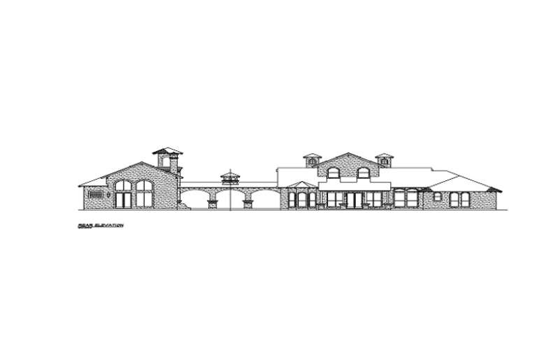 Luxury House Plan #5445-00036 Elevation Photo