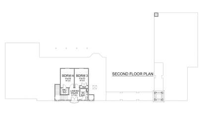 Second Floor for House Plan #5445-00036