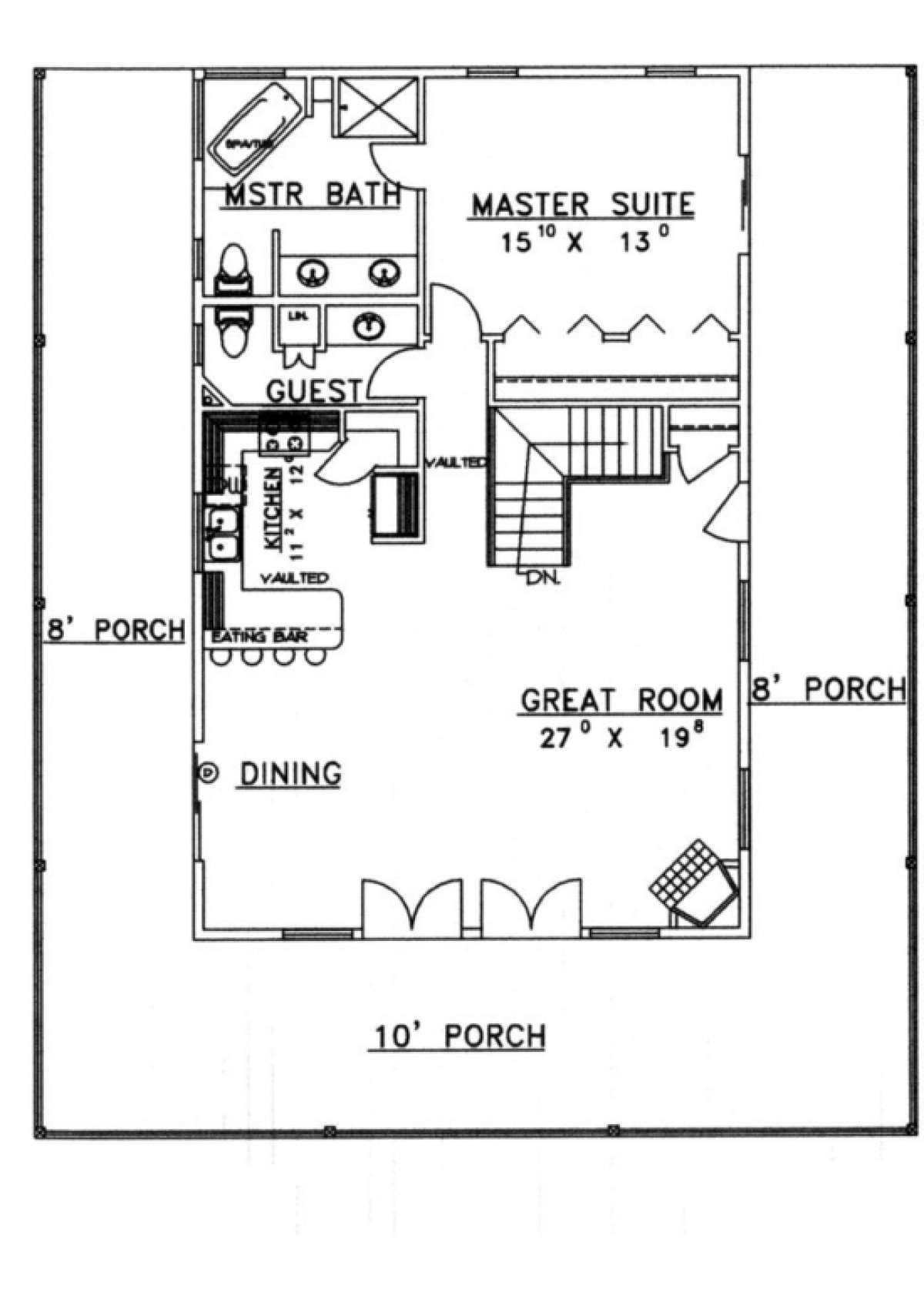 Main Floor for House Plan #039-00308
