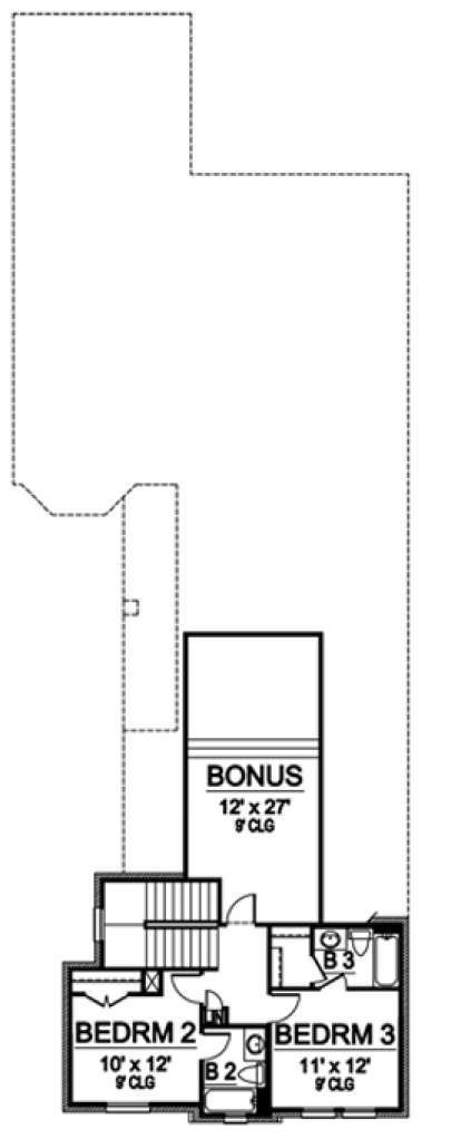 Floorplan 2 for House Plan #5445-00038
