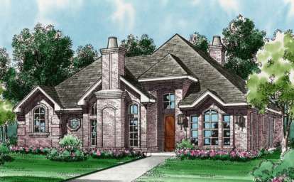 3 Bed, 4 Bath, 2879 Square Foot House Plan - #5445-00039