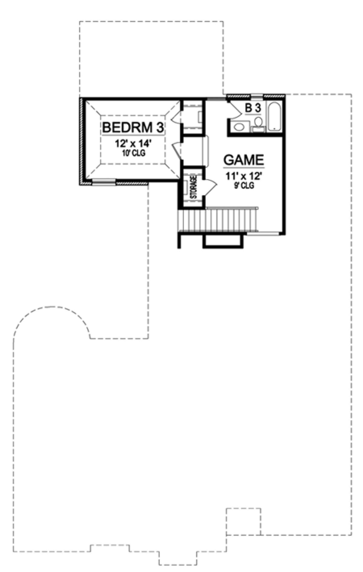 Floorplan 2 for House Plan #5445-00039