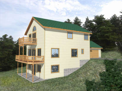 Vacation House Plan #039-00309 Elevation Photo