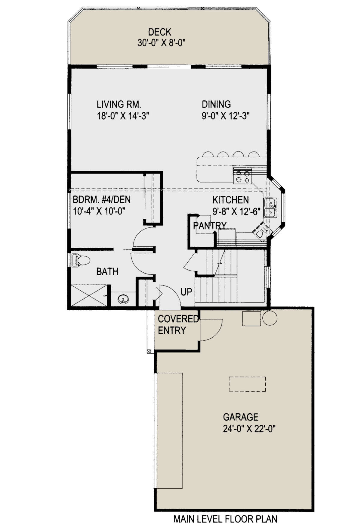 Main Floor for House Plan #039-00309