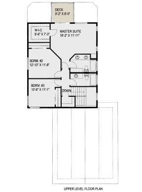 Second Floor for House Plan #039-00309