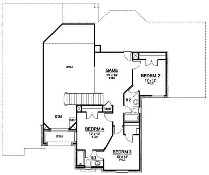 Floorplan 2 for House Plan #5445-00047