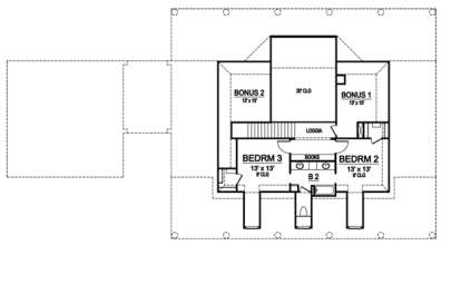 Floorplan 2 for House Plan #5445-00049