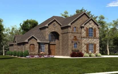 5 Bed, 4 Bath, 3062 Square Foot House Plan - #5445-00052