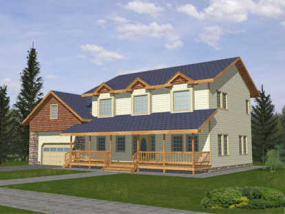 4 Bed, 2 Bath, 2059 Square Foot House Plan - #039-00310
