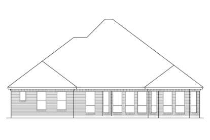 European House Plan #5445-00059 Elevation Photo