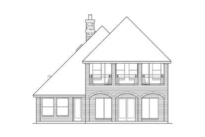 European House Plan #5445-00064 Elevation Photo