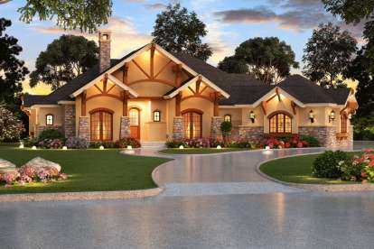 4 Bed, 4 Bath, 3584 Square Foot House Plan - #5445-00067