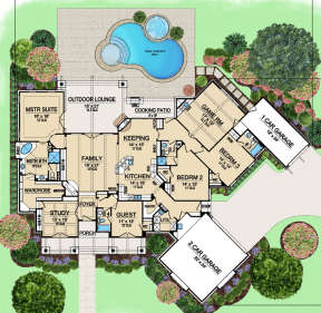 Floorplan 1 for House Plan #5445-00067