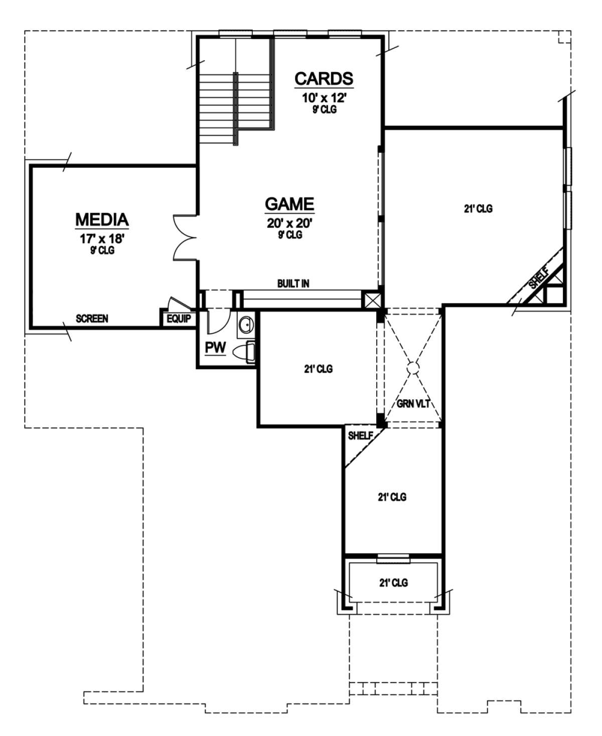 Floorplan 2 for House Plan #5445-00068