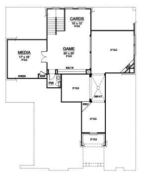 Floorplan 2 for House Plan #5445-00068