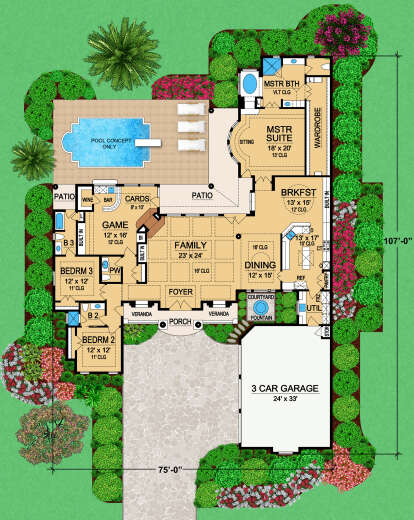 Main Floor  for House Plan #5445-00074