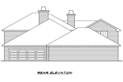 European House Plan #5445-00078 Elevation Photo