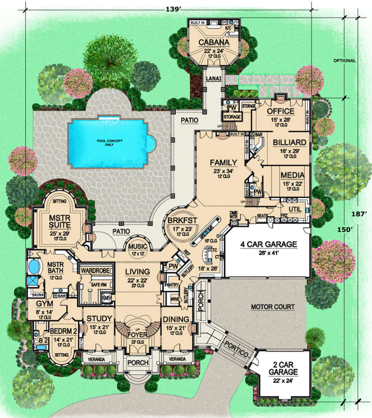 2 story mansion blueprints